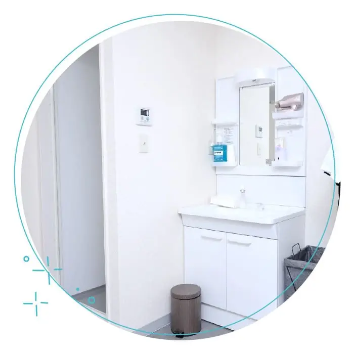 完全個室の着替え室